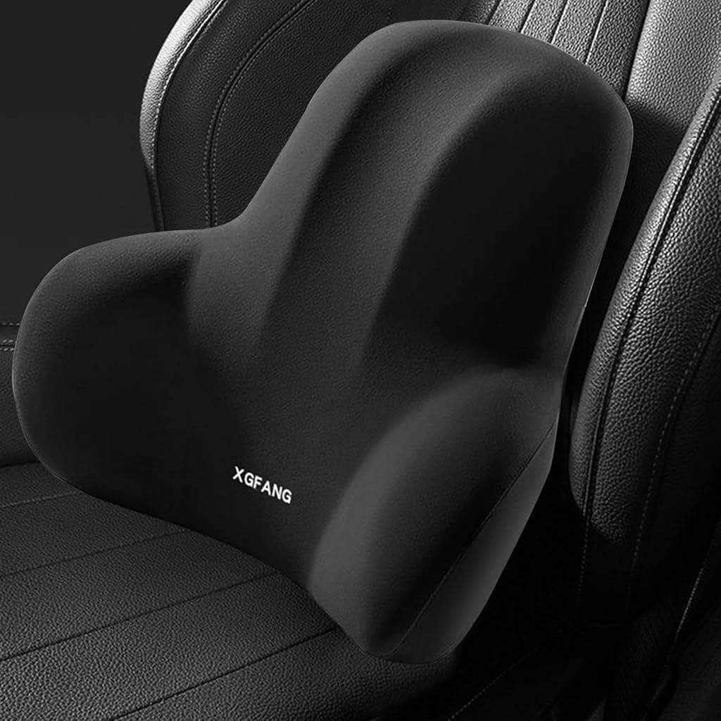 STHIRA® Memory Foam Lumbar Car Cushion, Comfort Back Cushion, Support Pillow Office Chair and Car Seat Back Support, for Car Cushion STHIRA® Memory Foam Lumbar Car Cushion, Comfort Back Cushion, Support Pillow Office Chair and Car Seat Back Support, for Car Cushion